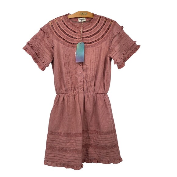 Show me your Mumu Women's Size Small Crochet Eyelet Dress costal boho  summer - Picture 2 of 13